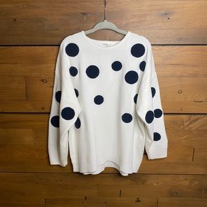 Zara girls polka dot knitwear sweater
